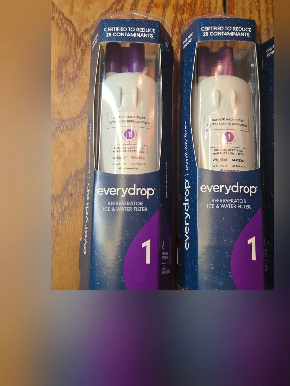 EveryDrop #1  Refrigerator Ice and Water Filter ΕDR1RXD1 New SEALED Lot Of 4